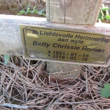 ROMAN Betty Chrissie 1921-2018