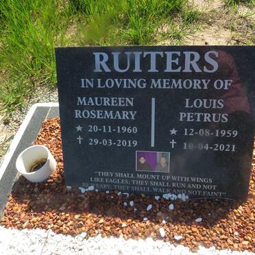 RUITERS Louis Petrus 1959-2021 & Maureen Rosemary 1960-2019