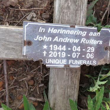 RUITERS John Andrew 1944-2019