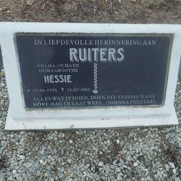 RUITERS Hessie 1936-2003