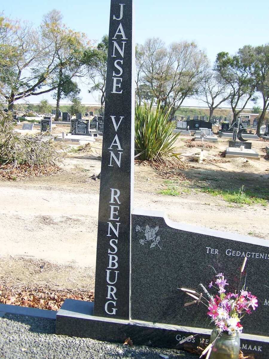 RENSBURG Maria M., Janse van 1929-1982 _1