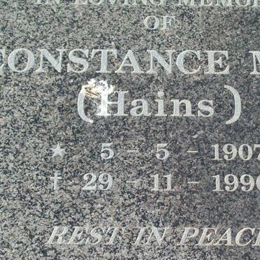 ROBERTSON Constance May nee HAINES 1907-1990