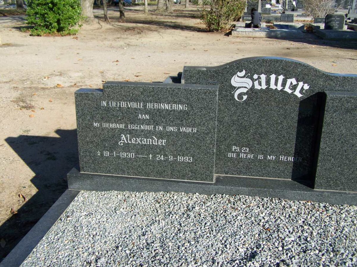 SAUER  Alexander 1930-1993