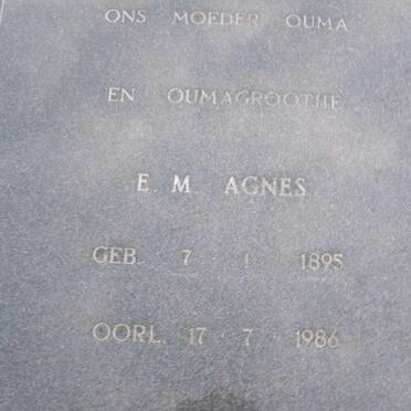 SAUERMAN E.M. Agnes 1895-1986