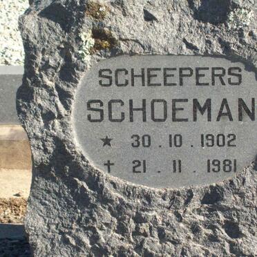 SCHOEMAN Scheepers 1902-1981