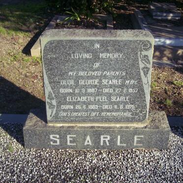 SEARLE Cecil George 1887-1957 &amp; Elizabeth Peel 1889-1971