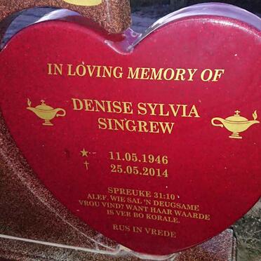 SINGREW Denise Sylvia 1946-2014