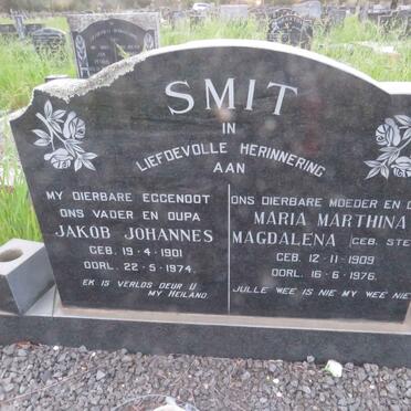 SMIT Jakob Johannes 1901-1974 & Maria Marthina Magdalena STEYN 1909-1976