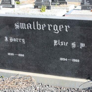 SMALBERGER J. Barry 1899-1966 &amp; Elsie H.?. 1894-1968