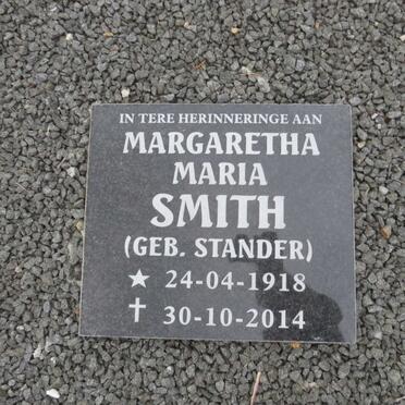 SMITH Margaretha Maria nee STANDER 1918-2014