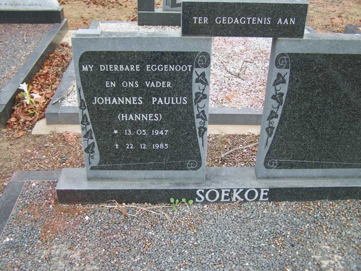SOEKOE Johannes Paulus 1947-1985