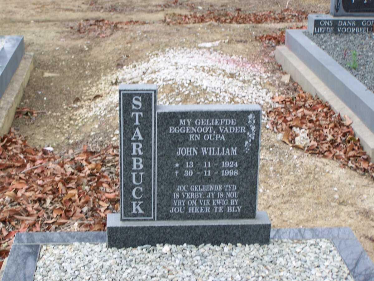 STARBUCK John William 1924-1998