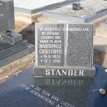 STANDER Marthinus Christoffel 1926-1991