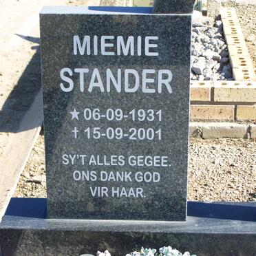 STANDER Miemie 1931-2001