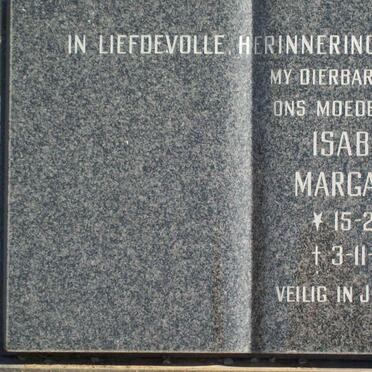 STANDER Isabella Margaretha 1915-1989