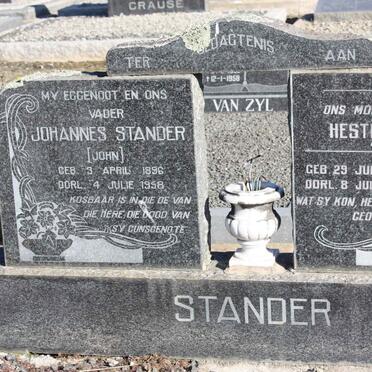 STANDER Johannes 1896-1958 &amp; Hester 1891-1970