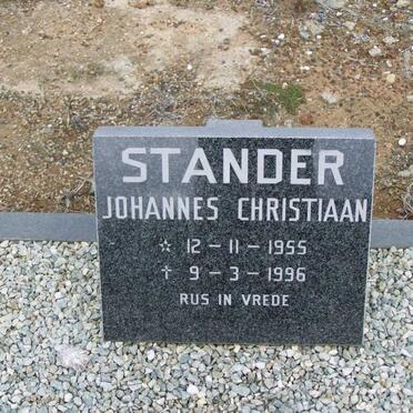 STANDER Johannes Christiaan 1955-1996