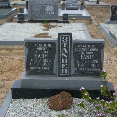 STANDER Fanie 1928-1993 &amp; Baby 1930-1994