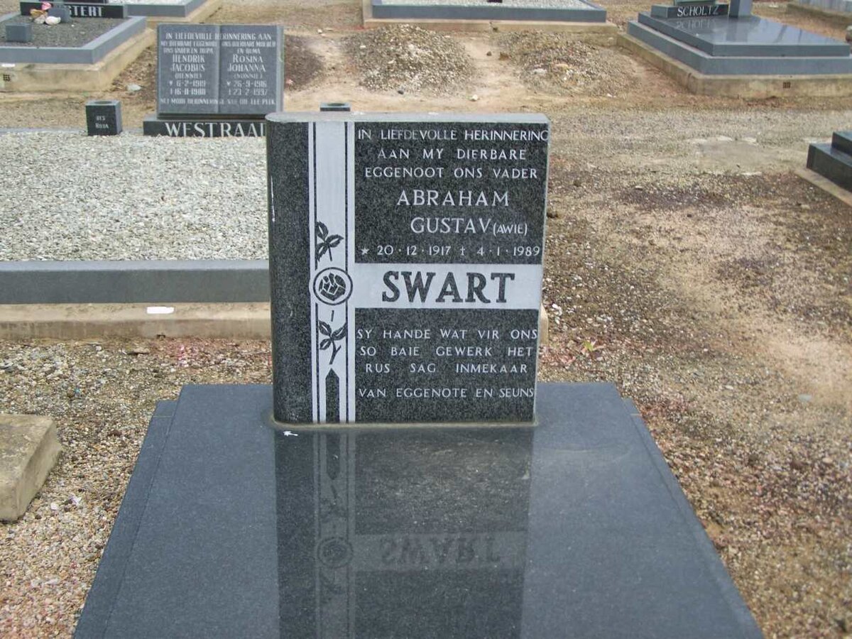 SWART Abraham Gustav  1917-1989