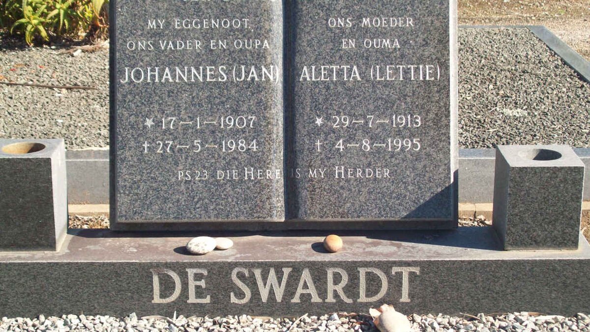 SWARDT Johannes, de 1907-1984 &amp; Aletta 1913-1995