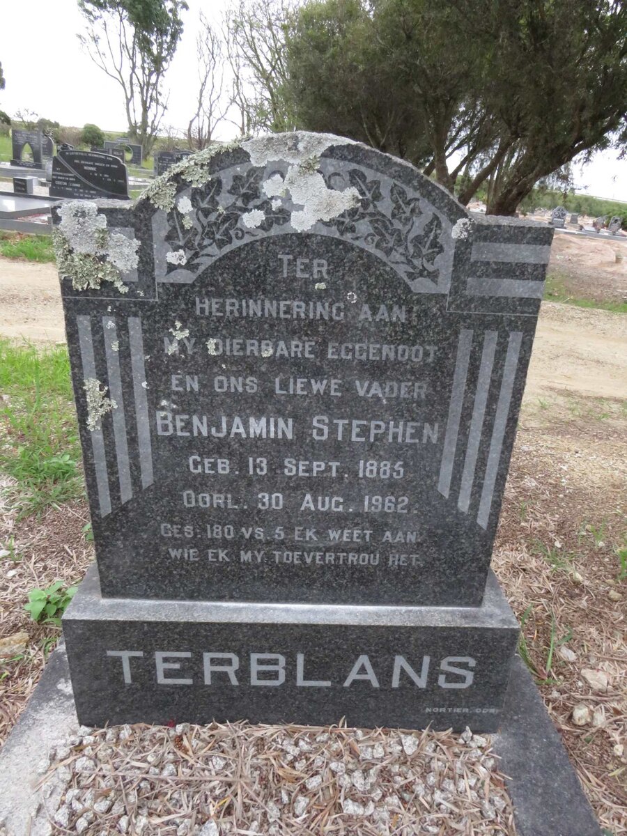 TERBLANS Benjamin Stephen 1885-1962