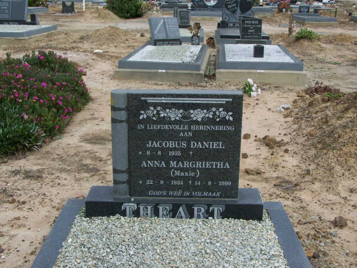 THEART Jacobus Daniel 1935- &amp; Anna Margrietha 1934-1999