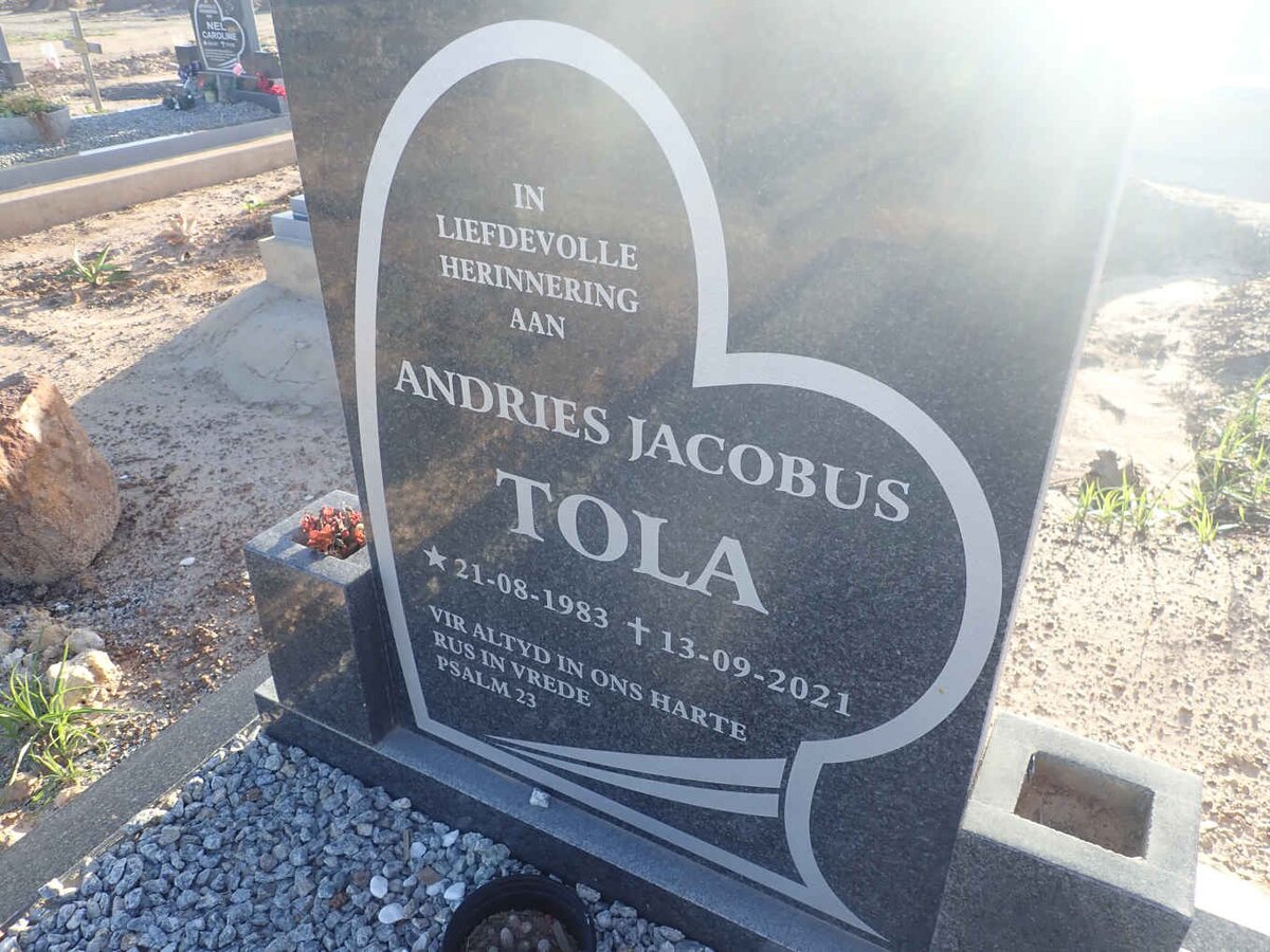 TOLA Andries Jacobus 1983-2021