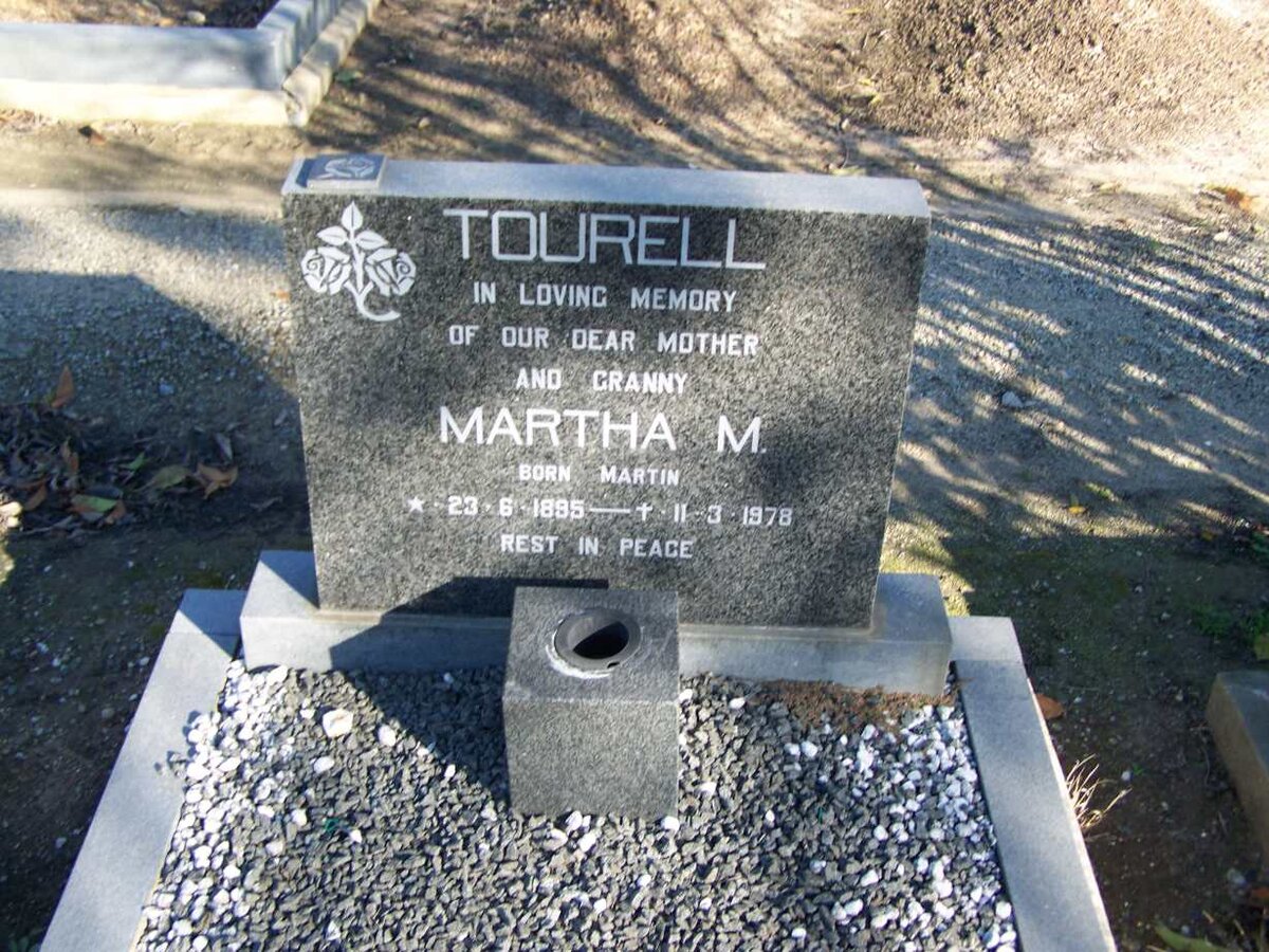TOURRELL  Martha M. nee MARTIN 1895-1978