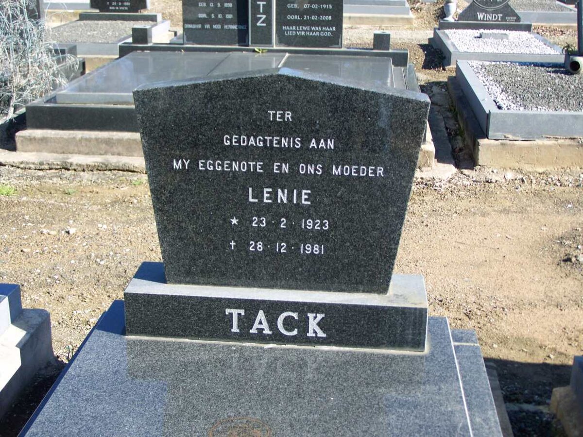 TACK Lenie 1923-1981