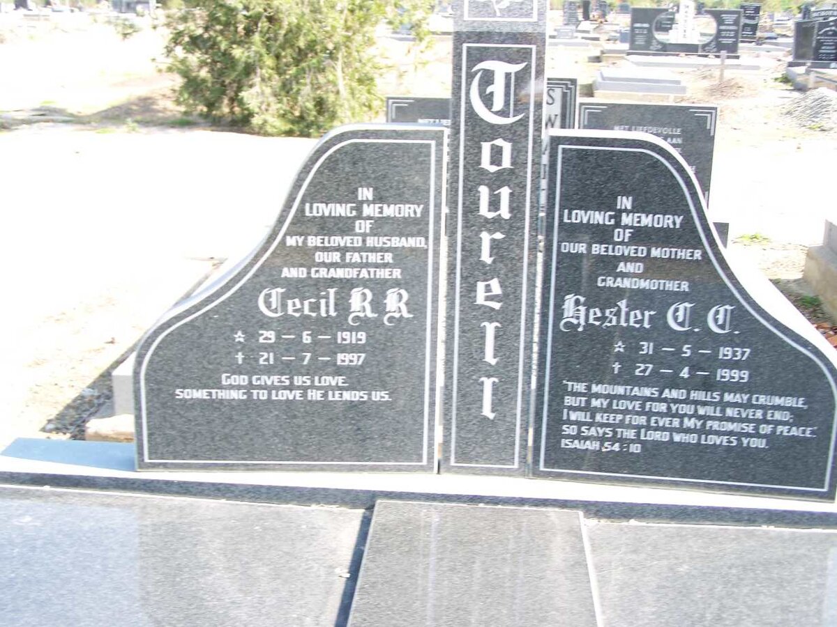 TOURELL Cecil R.R 1919-1997 &amp; Hester C.C 1937-1999