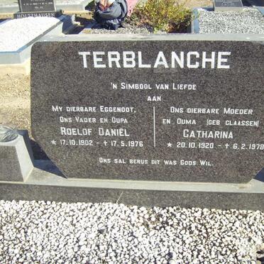 TERBLANCHE Roelof Daniel 1902-1976 &amp; Catharina 1920-1978