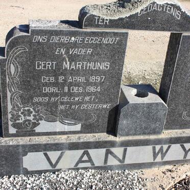 WYK Gert Marthunis, van 1897-1964