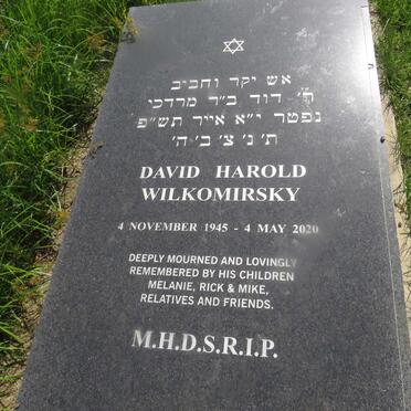 WILKOMIRSKY David Harold 1945-2020