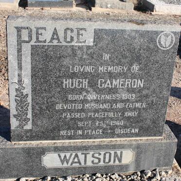 WATSON Hugh Cameron 1903-1960