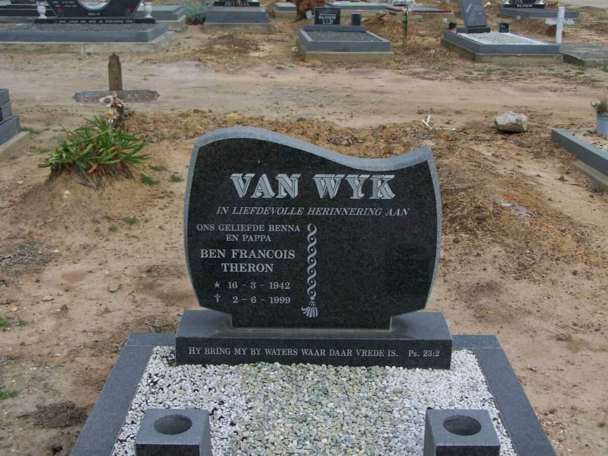 WYK Ben Francois Theron, van 1942-1999