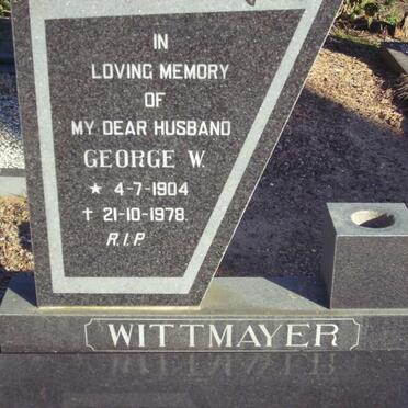 WITTMAYER George W. 1904-1978