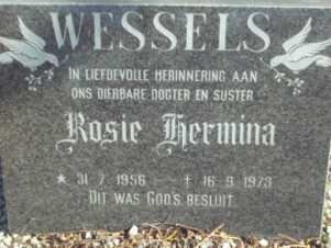 WESSELS Rosie Hermina 1956-1979