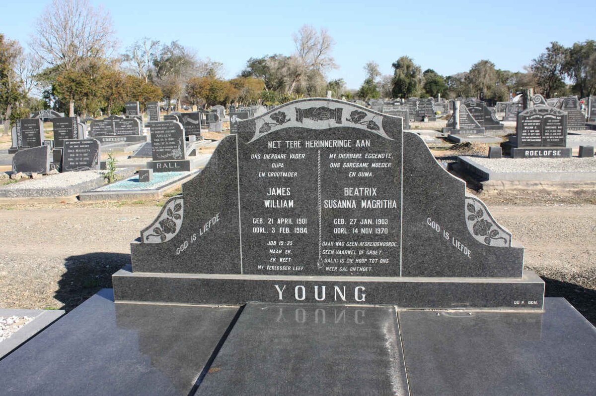 YOUNG James William 1901-1984 &amp; Beatrix Susanna Magritha 1903-1970