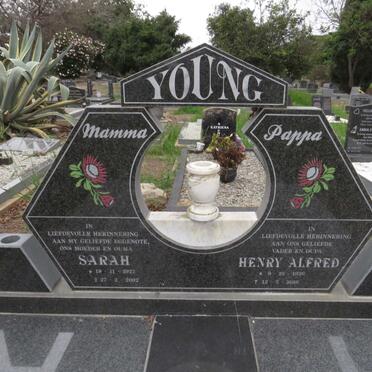 YOUNG Henry Alfred 1926-2016 &amp; Sarah 1927-2002