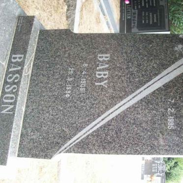 BASSON Ennes 1904-1995 &amp; Baby 1905-1994