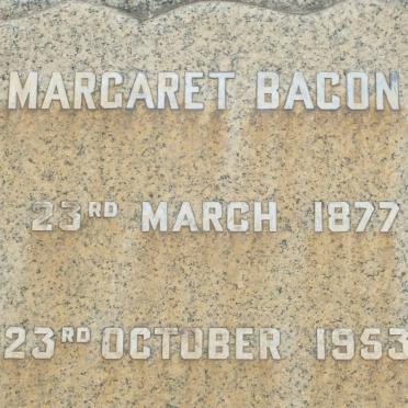 BACON Margaret 1877-1953