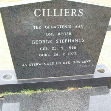 CILLIERS George Stephanus 1896-1977
