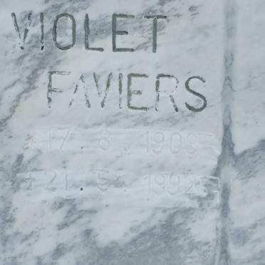 FAVIERS Violet 1903-1992