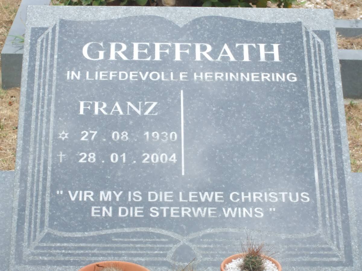 GREFFRATH Franz 1930-2004