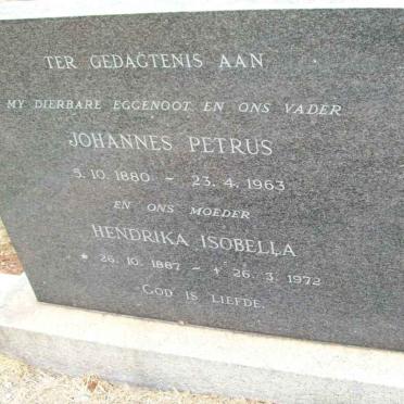 HAMMAN Johannes Petrus 1880-1963 &amp; Hendrika Isobella 1887-1972