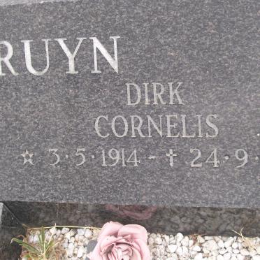 BRUYN Dirk Cornelis, de 1914-1996