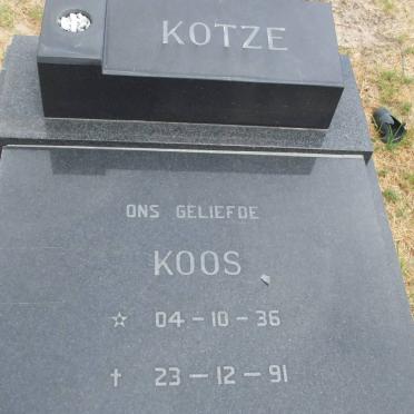 KOTZE Koos 1936-1991