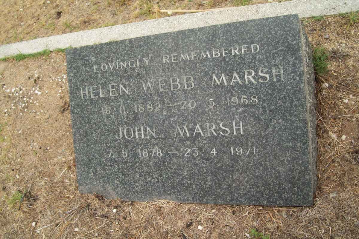 MARSH John 1878-1971 &amp; Helen WEBB 1882-1968