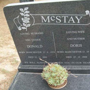 McSTAY Donald 1919-2000 &amp; Doris 