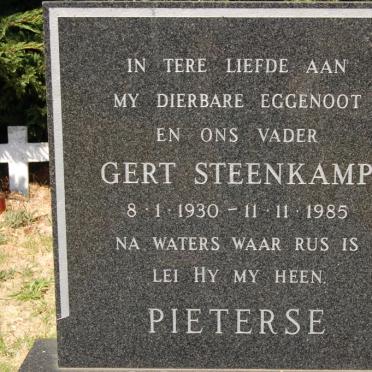 PIETERSE Gert Steenkamp 1930-1985